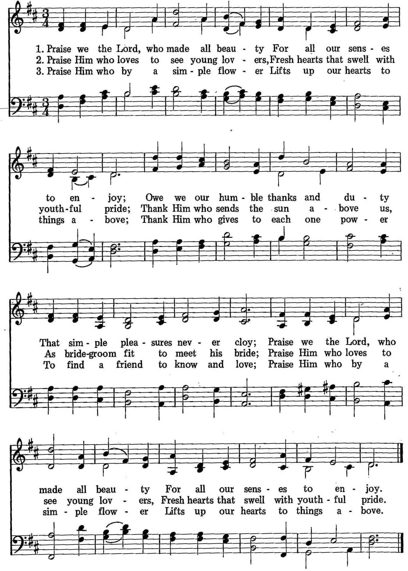 028 – Praise We the Lord sheet music